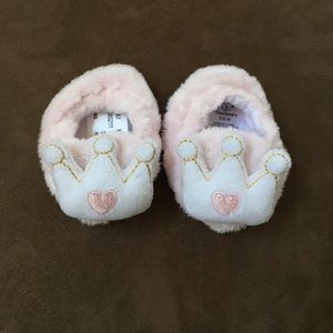 Gerber Pink Infant Crown Slippers
